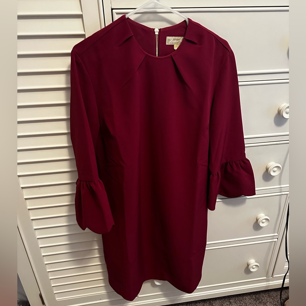 Lauren James Red Scallop Dress
